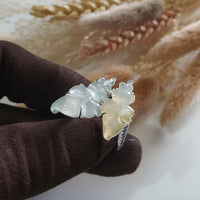 Highly Translucent Icy Jadeite “Prosperity GoldFishes” Ring (SJD000322) 2