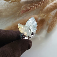 Highly Translucent Icy Jadeite “Prosperity GoldFishes” Ring (SJD000322) 4