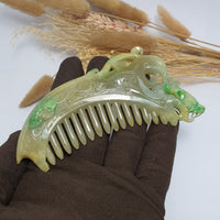 Translucent Duo colour Jadeite “Comb of Celestial Union” (SJK000099) 2