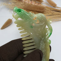 Translucent Duo colour Jadeite “Comb of Celestial Union” (SJK000099) 8