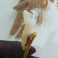 Highly Translucent Icy and Yellow Jadeite “Golden Phoenix” Hairpin (SJK000274) 9