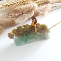 Translucent Tri-colour Jadeite "Celestial Dragon” Pendant (SJK000441) 3