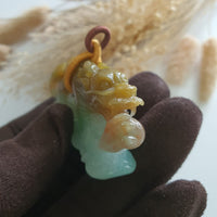 Translucent Tri-colour Jadeite "Celestial Dragon” Pendant (SJK000441) 5