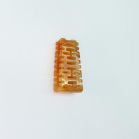 Translucent Brilliant Orangey Jadeite "Double Happiness" Pendant 1