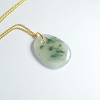Highly Translucent Icy and Bluish Green Jadeite "Icy Money Bag" Pendant (JAB001283) 5