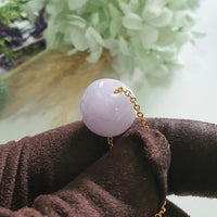 Translucent Bright Lavender Jadeite “Barrel” Pendant (JAB004414)
