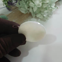 Translucent Icy Light Green Jadeite "1000 Arms Avalokiteshvara" Pendant (JAB008223)
