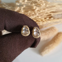 Highly Translucent Icy Jadeite “Hulu - Calabash” Earrings (JAA001676) 1