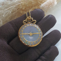 Translucent Brilliant Lavender with Green Jadeite “The Lafolia” Pendant (JAB001421) 4