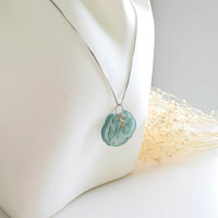 Highly Translucent Icy Bluish Green Jadeite "Ruyi Lock" Pendant (JAB003442) 6