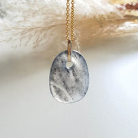 [Rare] Highly Translucent Icy Black Jadeite "Frozen Galaxy" Pendant (JAB003556) 5