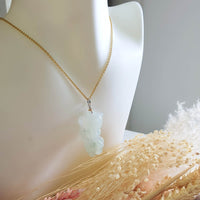 Translucent Icy and Bluish Green Jadeite "Mr Gentleman Pig" Pendant (JAB003870) 5