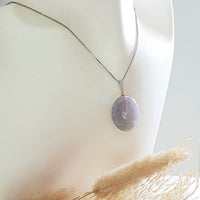 Translucent Icy Lavender and Green Jadeite “Auspicious Coin” Pendant (JAB004623) 7