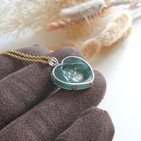 Highly Translucent Icy Bluish Green "Laughing Buddha" Pendant (JAB004816) 5