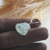 Highly Translucent Icy "Laughing Buddha" Pendant (JAB005045) 3