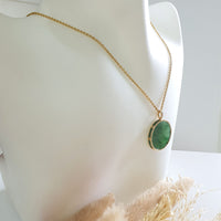 Good Translucency Icy Brilliant Green Jadeite “The Medallion” Pendant (JAB005084) 8