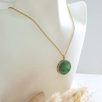 Good Translucency Icy Brilliant Green Jadeite “The Medallion” Pendant (JAB005084) 9