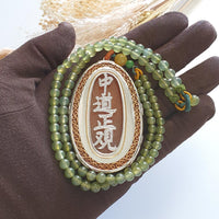 Translucent Bright Reddish Jadeite "Majestic Dragon” Pendant and Necklace (JAB005129) 2