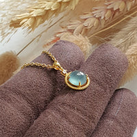 Highly Translucent Icy Jewel Blue Jadeite "Blue Dew" Pendant (JAB005211) 2