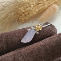 Good Translucency Icy Lavender Jadeite “Glittering Dew” Pendant (JAB005525) 4