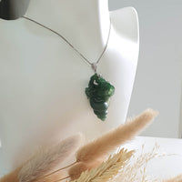 Highly Translucent Icy Green Jadeite "Conch of Wealth" Pendant (JAB005652) 8