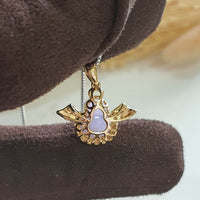 Translucency Icy Brilliant Lavender Jadeite "Be my Angel" Pendant (JAB005682) 5