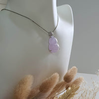 Good Translucency Icy Brilliant Lavender Jadeite "Amazing Hulu" Pendant (JAB005802) 6