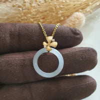 Highly Translucent Icy Jadeite "Le Blossom" Pendant (JAB005807) 1