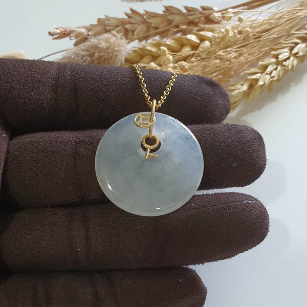 Highly Translucent Icy Jadeite “Moneybag” Pendant (JAB005951) 1