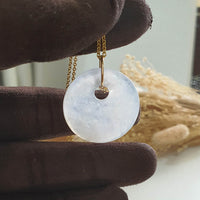 Highly Translucent Icy Jadeite “Moneybag” Pendant (JAB005951) 2
