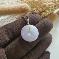 Translucent Icy Lavender Jadeite "Enchanted Bee and Baby’s Breath" Pendant (JAB006037) 3