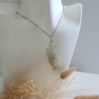 Good Translucent Icy Jadeite "Elite Powerful Galloping Horse" Pendant (JAB006138) 10
