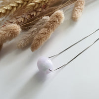 Translucent Bright Lavender with Apple Green Jadeite Barrel Pendant (JAB006189) 7