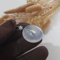 [Rare] Highly Translucent Icy Jadeite “Donut” Pendant (JAB006290) 8