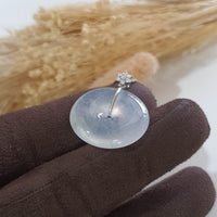 [Rare] Highly Translucent Icy Jadeite “Donut” Pendant (JAB006290) 5