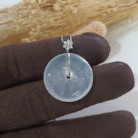 [Rare] Highly Translucent Icy Jadeite “Donut” Pendant (JAB006290) 6