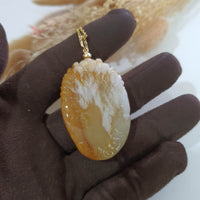 Translucent Brilliant Yellow and White Jadeite "Majestic Dragon” Pendant (JAB006320) 9
