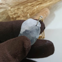 Highly Translucent Icy Jadeite "Longevity" Pendant (JAB006322) 2