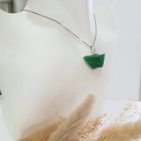 Translucent Brilliant Green Jadeite "Auspicious Ingot" Pendant (JAB006449) 9