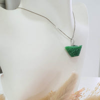 Translucent Brilliant Green Jadeite "Auspicious Ingot" Pendant (JAB006449) 8