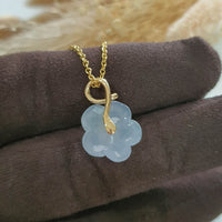 Good Translucency Icy Light Bluish Lavender “Petunia” Pendant (JAB006499) 4