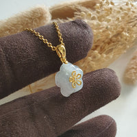 Good Translucency Icy “Petunia” Pendant (JAB006533) 2