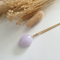 Translucent Icy Lavender Jadeite “Longevity Peach” Pendant (JAB006649) 6