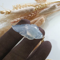 Highly Translucency Icy Jadeite “Prosperity Goldfish” Pendant (JAB006656) 6
