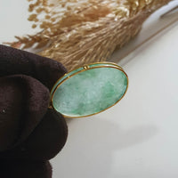 Translucent Icy Apple Green Jadeite “The Icy Greenery” Pendant (JAB006665) 3