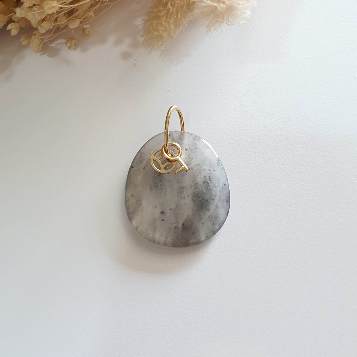Highly Translucent Icy Black Jadeite "The Money Bag" Pendant (JAB006756) 1