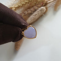 Translucent Brilliant Lavender Jadeite “My Love” pendant (JAB006768) 3