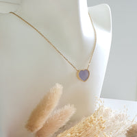 Translucent Brilliant Lavender Jadeite “My Love” pendant (JAB006768) 9