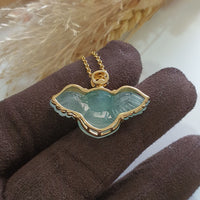 Highly Translucent Icy Green Jadeite “Angel” Pendant (JAB006857) 5