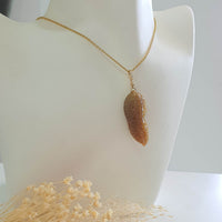 Translucent Icy Yellow Jadeite “Golden Peanut” Pendant (JAB006960) 8
